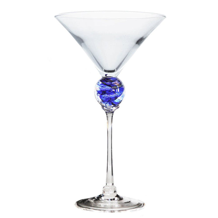 Cobalt Planet Martini Glass