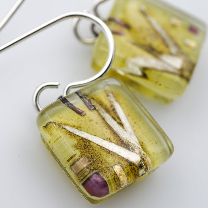 Agave Square Earrings