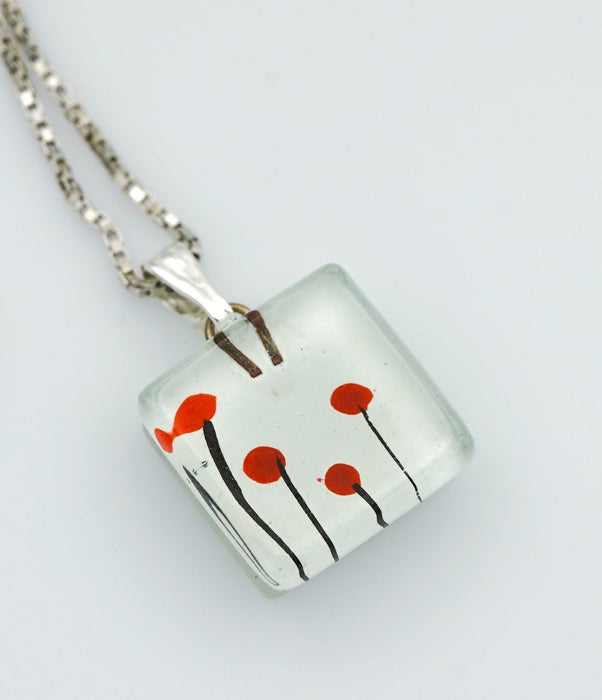 MOMO Poppies Charm Necklace