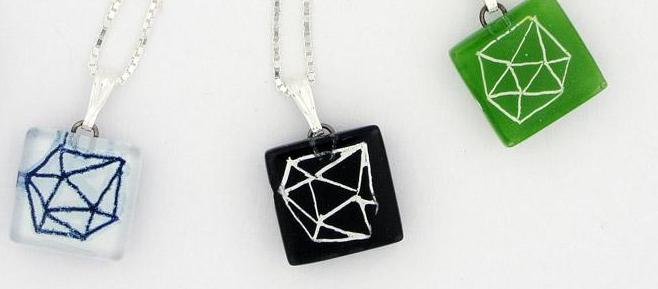 Polyhedra Charm Necklace