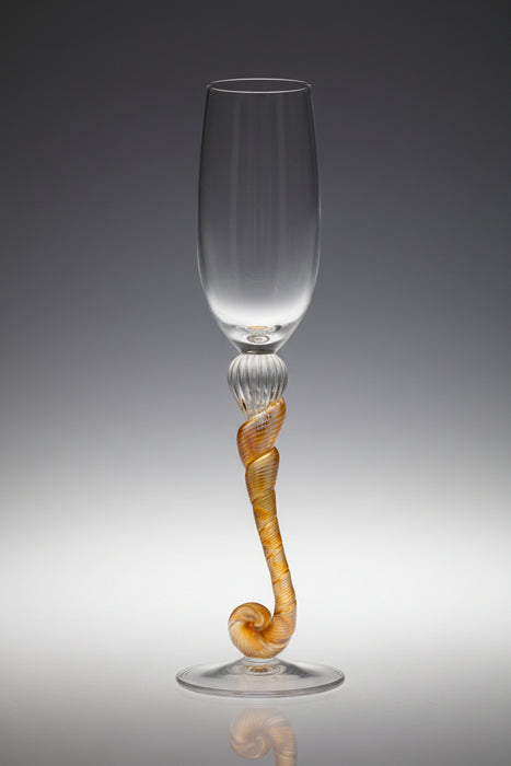 Gold Jack Flute Glass