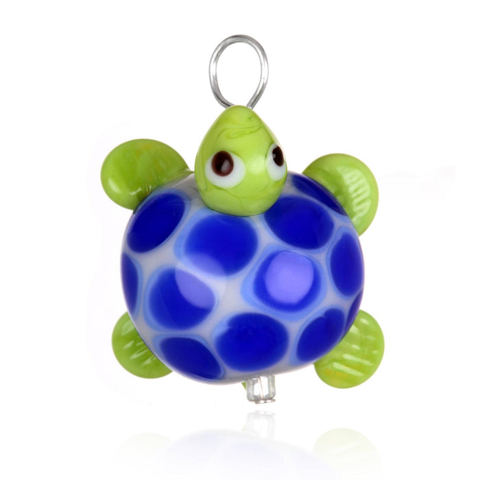 Glass Turtle Pendant Necklace