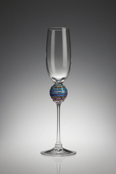 Iridescent Latitude Champagne Glass