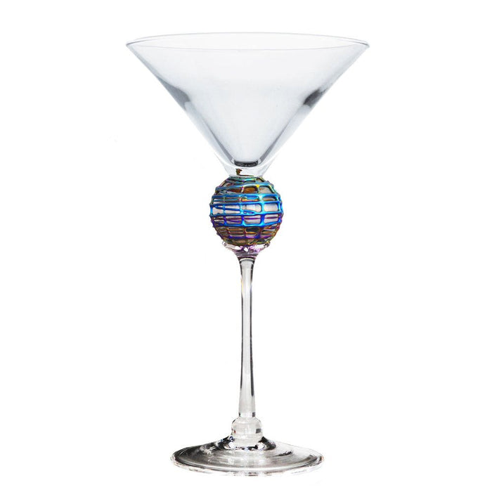 Iridescent Latitude Martini Glass