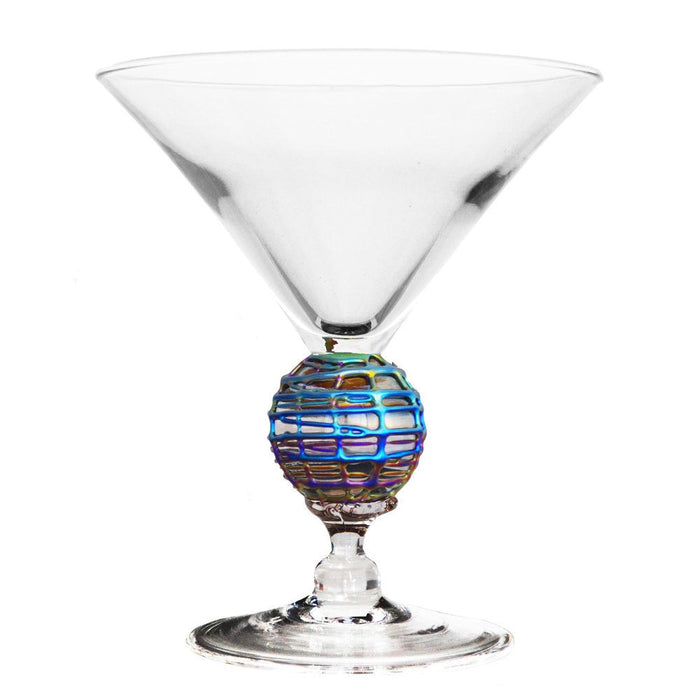 Iridescent Latitude Short Martini Glass
