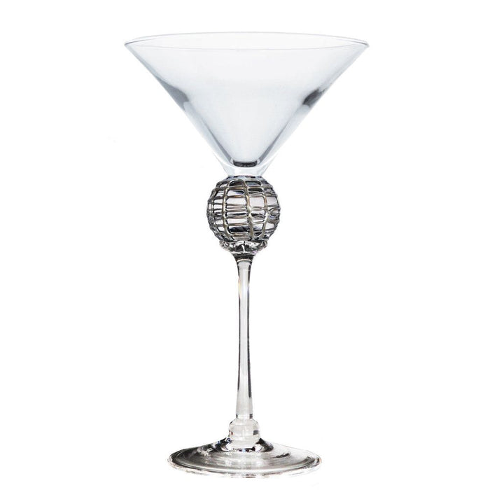 Silver Latitude Martini Glass