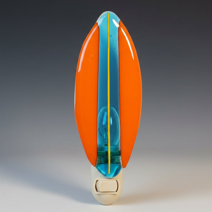 Orange Surfboard Night Light