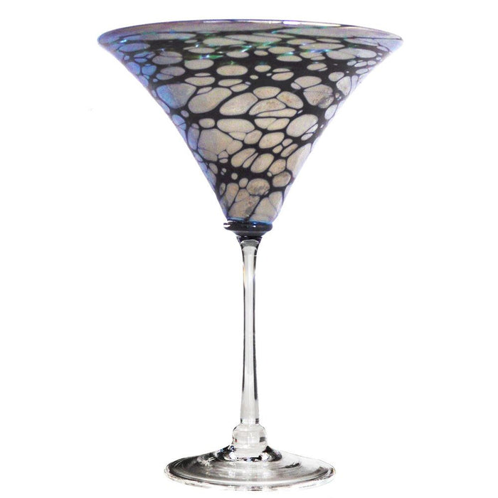 Silver Spider Martini Glass