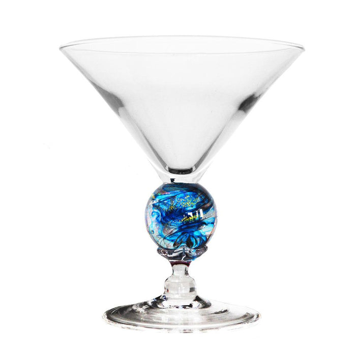 Turquoise Short Martini Glass